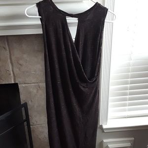 Fitted drape dress from anthropologie